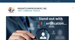 Desktop Screenshot of insights2improvement.com